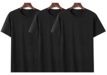 보포-남녀공용-기본-무지-반팔-티셔츠-3p